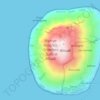 Topografische kaart Riserva Naturale Orientata - Isola di Alicudi, hoogte, reliëf