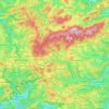 Topografische kaart 58540, hoogte, reliëf