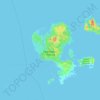 Topografische kaart Соловецкие острова, hoogte, reliëf