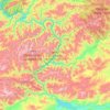 Topografische kaart Саяно-Шушенское водохранилище, hoogte, reliëf