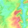 Topografische kaart Luttange, hoogte, reliëf