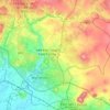 Topografische kaart Akaki Kaliti, hoogte, reliëf