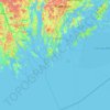 Topografische kaart Nynäshamns kommun, hoogte, reliëf