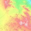 Topografische kaart بخش برزک, hoogte, reliëf
