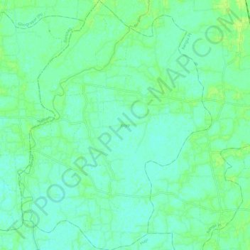 Topografische kaart Koya, hoogte, reliëf