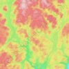 Topografische kaart Iveland, hoogte, reliëf