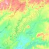 Topografische kaart Vilches, hoogte, reliëf