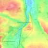 Topografische kaart Bystrzyca Kłodzka, hoogte, reliëf