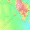 Topografische kaart Korogwe, hoogte, reliëf