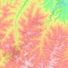 Topografische kaart Cianorte, hoogte, reliëf