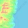 Topografische kaart Puerto del Rosario, hoogte, reliëf