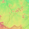 Topografische kaart Aire d'adhésion du Parc amazonien de Guyane, hoogte, reliëf