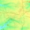 Topografische kaart Покровськ, hoogte, reliëf