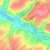Topografische kaart Boubers-sur-Canche, hoogte, reliëf