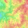 Topografische kaart Pensol, hoogte, reliëf