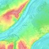 Topografische kaart Freneuse, hoogte, reliëf