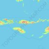 Topografische kaart Oost-Nusa Tenggara, hoogte, reliëf