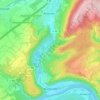 Topografische kaart Klüsserath, hoogte, reliëf