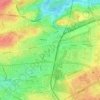 Topografische kaart Malešice, hoogte, reliëf