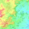Topografische kaart Veaugues, hoogte, reliëf