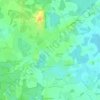 Topografische kaart Monthieux, hoogte, reliëf