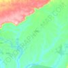 Topografische kaart Denise, hoogte, reliëf