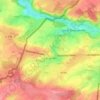 Topografische kaart Leugnies, hoogte, reliëf