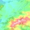 Topografische kaart Higuera de las Dueñas, hoogte, reliëf