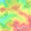Topografische kaart Oberwambach, hoogte, reliëf