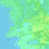 Topografische kaart Yankeetown, hoogte, reliëf