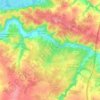 Topografische kaart Val-du-Layon, hoogte, reliëf