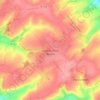 Topografische kaart Quœux-Haut-Maînil, hoogte, reliëf