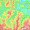 Topografische kaart 64430, hoogte, reliëf