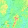 Topografische kaart County Carlow, hoogte, reliëf