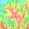 Topografische kaart Cavatore, hoogte, reliëf