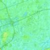 Topografische kaart Laarne, hoogte, reliëf