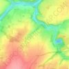 Topografische kaart Laize-Clinchamps, hoogte, reliëf