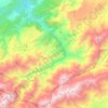 Topografische kaart Sti Fadma, hoogte, reliëf