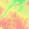 Topografische kaart Kasangulu, hoogte, reliëf