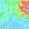 Topografische kaart Lieblos, hoogte, reliëf