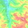 Topografische kaart Pouy-Roquelaure, hoogte, reliëf