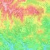 Topografische kaart Sénaillac-Lauzès, hoogte, reliëf