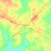 Topografische kaart Williston, hoogte, reliëf