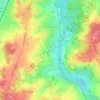 Topografische kaart Oisquercq, hoogte, reliëf
