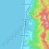 Topografische kaart Rockaway Beach, hoogte, reliëf