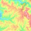 Topografische kaart Carvalhal, hoogte, reliëf