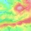Topografische kaart Tréogan, hoogte, reliëf