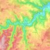 Topografische kaart Gemeinde Krumau am Kamp, hoogte, reliëf
