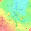 Topografische kaart Moncontour, hoogte, reliëf
