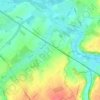Topografische kaart Nerem, hoogte, reliëf